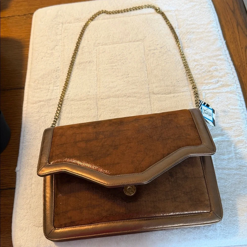Elegant Brown Leather Men's Briefcase